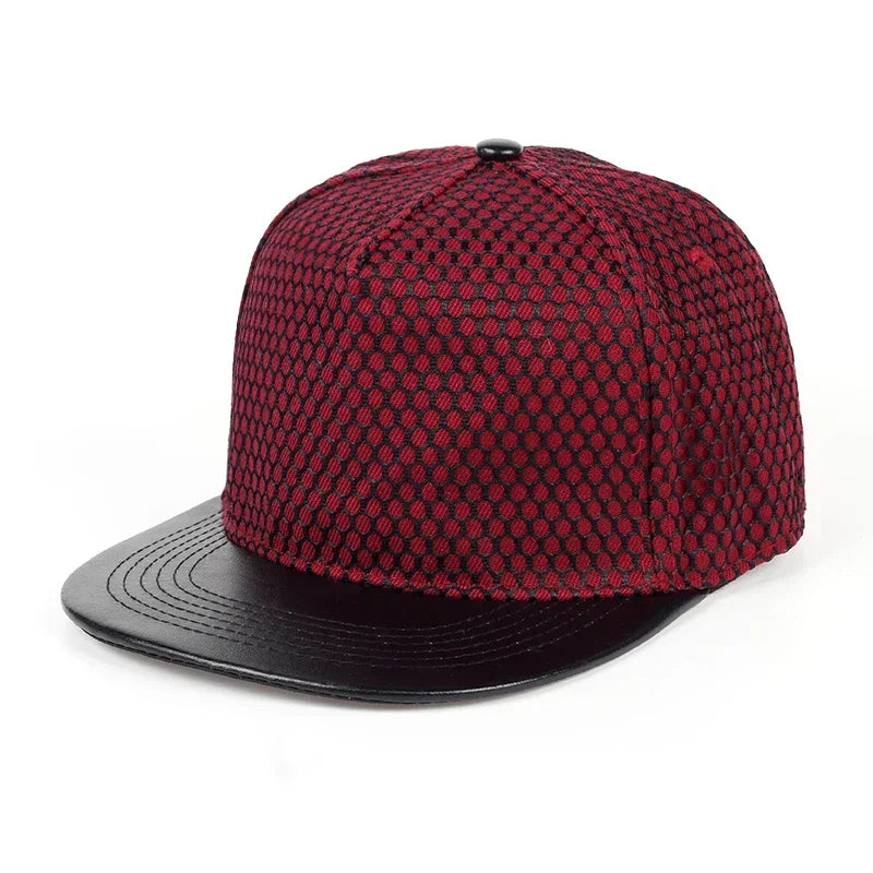 Fashion Light Board Net Hat Hip Hop Hats Street Tide Men And Women Flat
