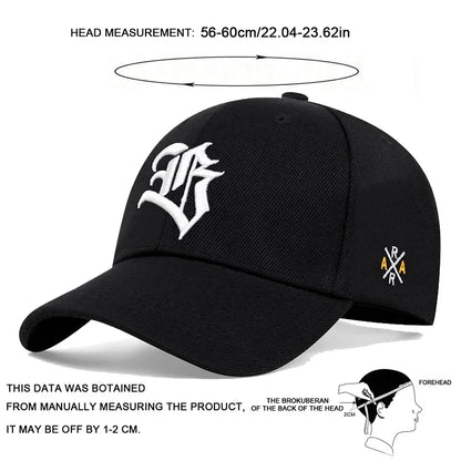 Unisex B Letter Embroidery Baseball Cap Spring And Autumn