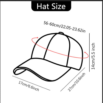 Fashionable letter embroidered baseball cap for men and women