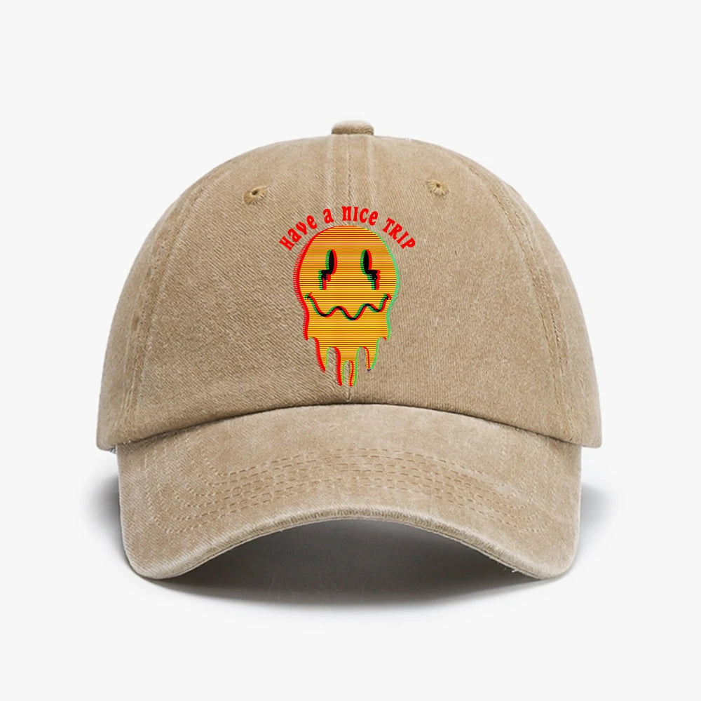Have A Nice Trip Funny LSD Acid Psychedelic Magic Mushrooms Baseball Cap