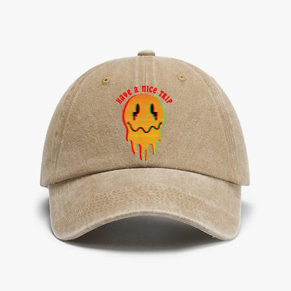 Have A Nice Trip Funny LSD Acid Psychedelic Magic Mushrooms Baseball Cap