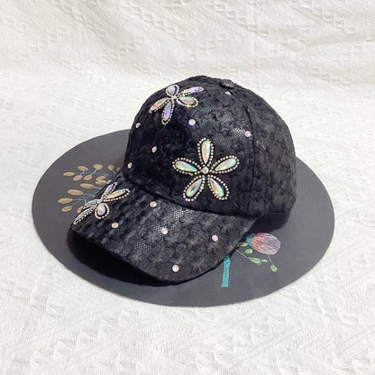 Summer Lace Flowers Baseball Caps