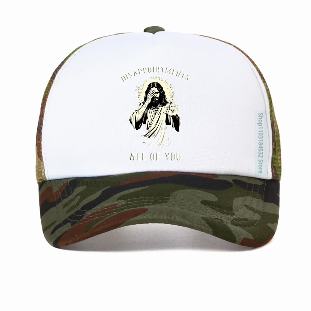 Disappointments All of You Funny Jesus Christian Faith Meme Baseball Cap