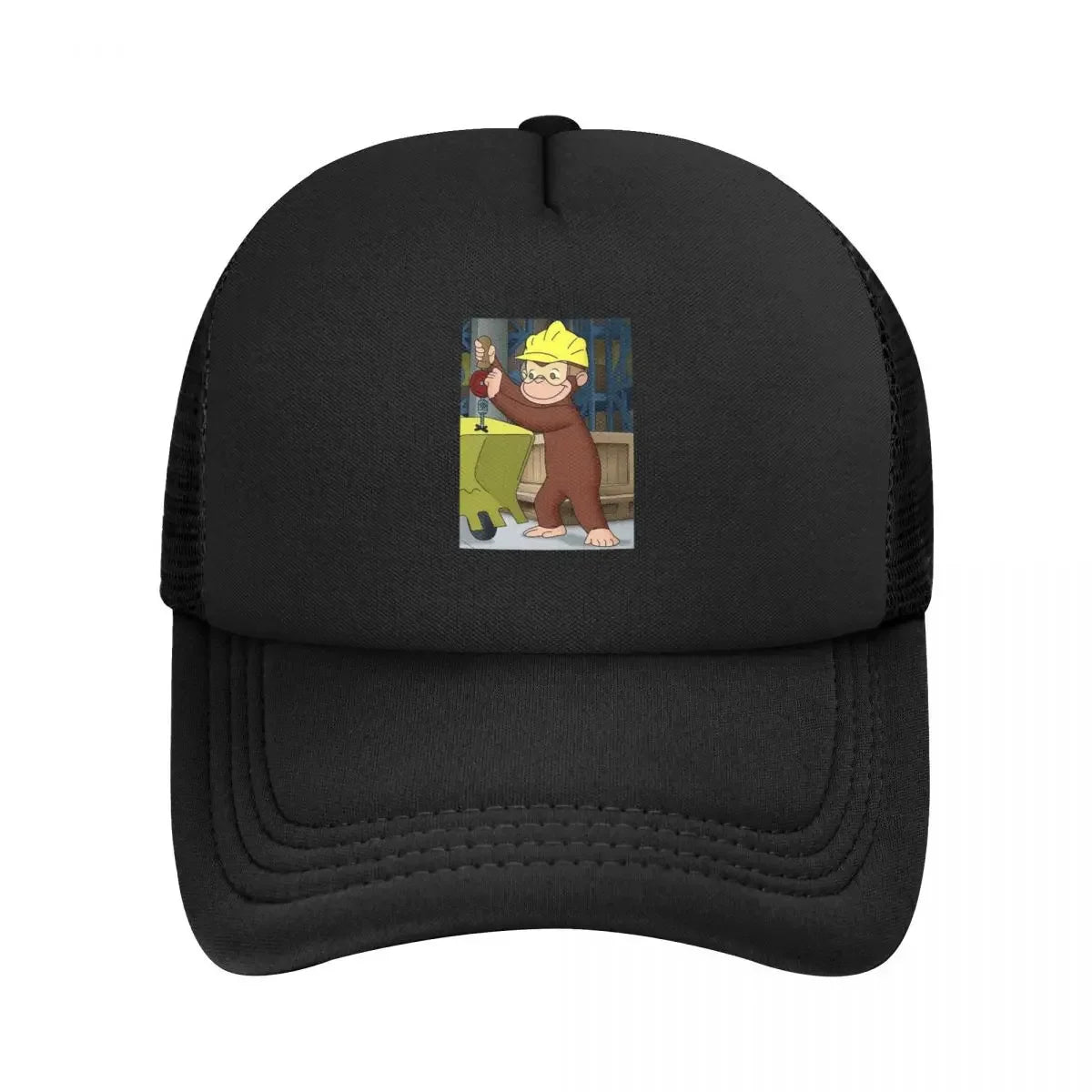 Anime Curious George Monkey Mesh Baseball Caps