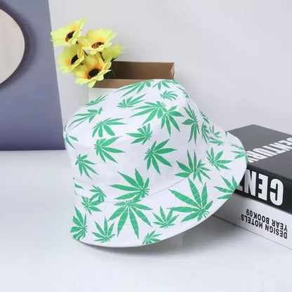 Hats Outdoor Fishman Cap Wide Brim Beach Panama Maple Leaves Sun Caps Men Women Bucket Hat
