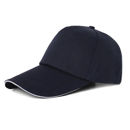 Men Baseball Cap Pure Cotton Adjustable Back Buckle Hat Pink Letter Print