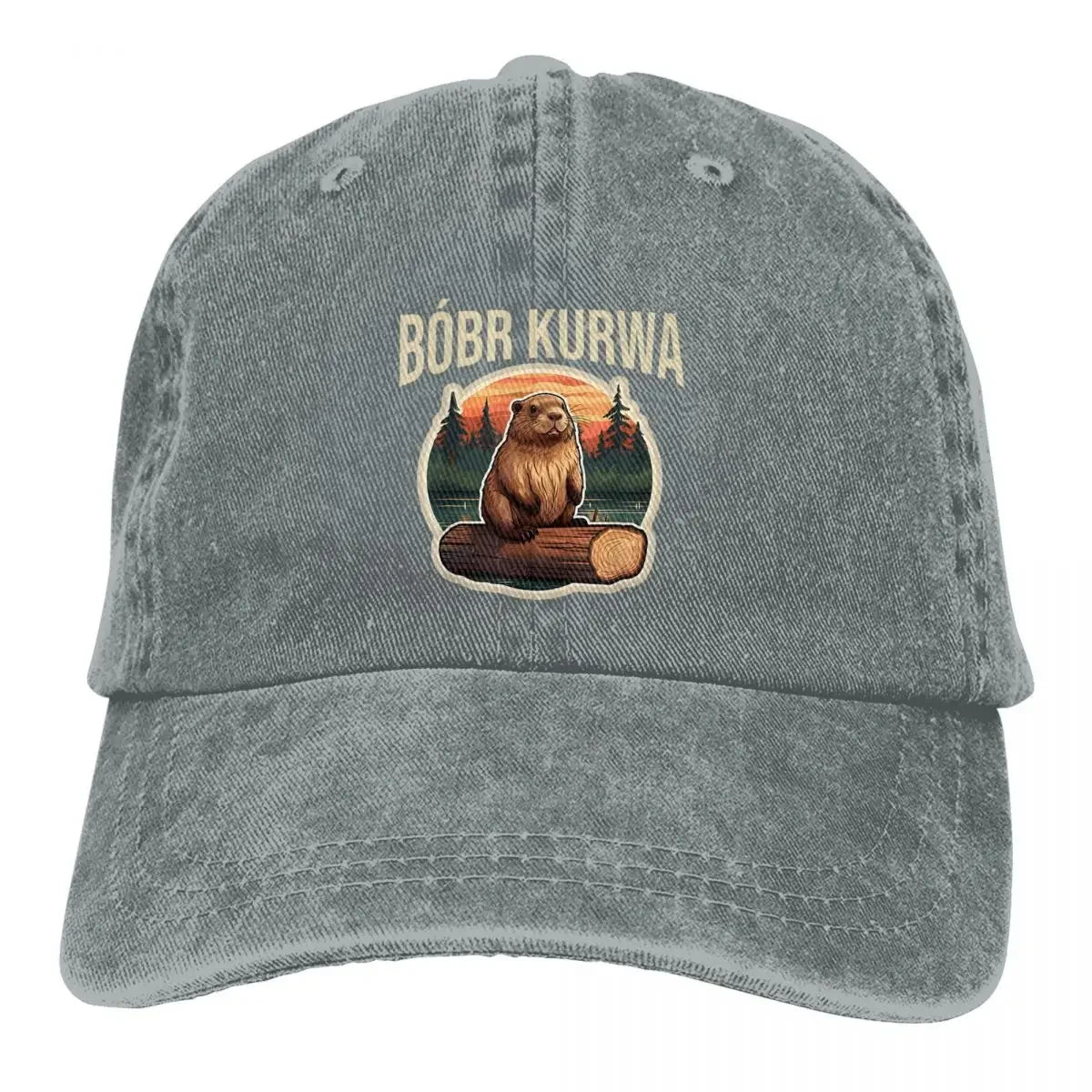 Bobr Kurwa Bober Beaver Bobr Baseball Cap Vintage Baseball Hats Men