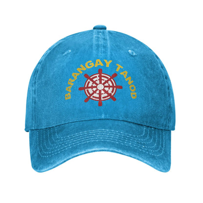 Barangay Tanod Wreath Baseball Caps Vintage Distressed Washed Filipino Pinoy Police Men Women