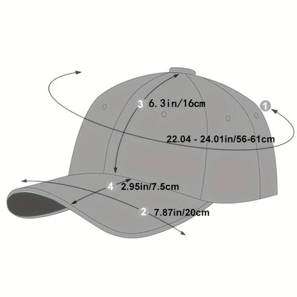 Unisex Casual Baseball Cap Sports Golf Hat Cotton Embroidery Hip Hop Hats