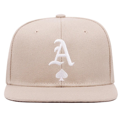 Unisex A Letter Label Embroidery Snapback Baseball Caps