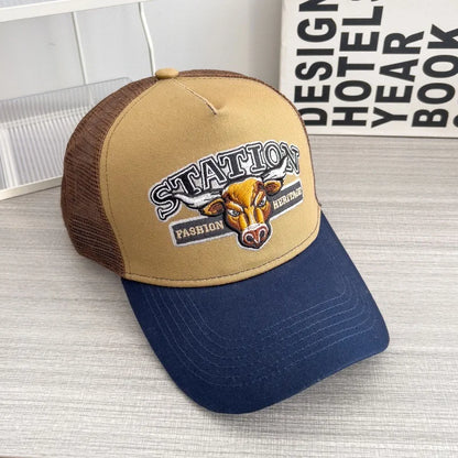 American Retro Baseball Cap Mesh Breathable UPF50+