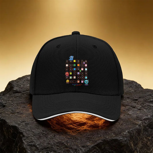 Colorful Math Monster Pattern Hat Unisex Printed Baseball Cap