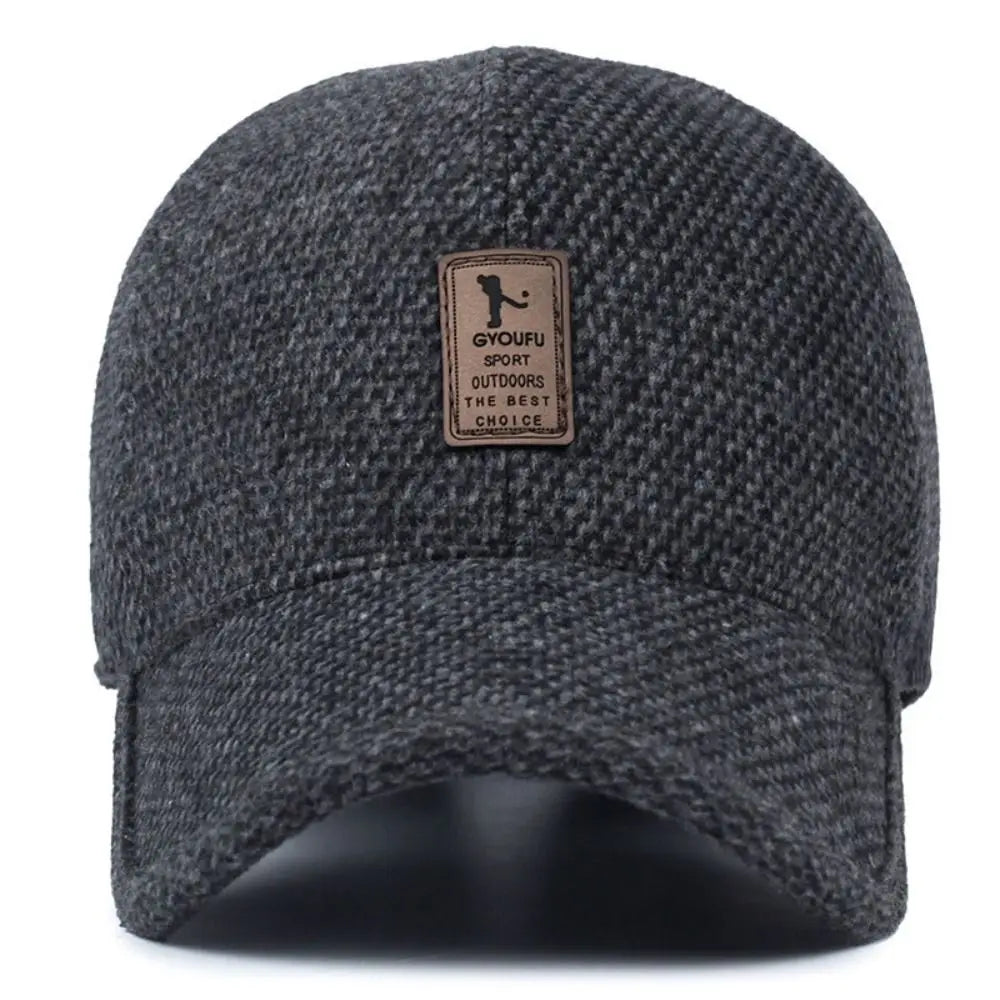 Autumn Winter Casual Adjustable Hats Earmuffs Hat Warm Baseball Cap