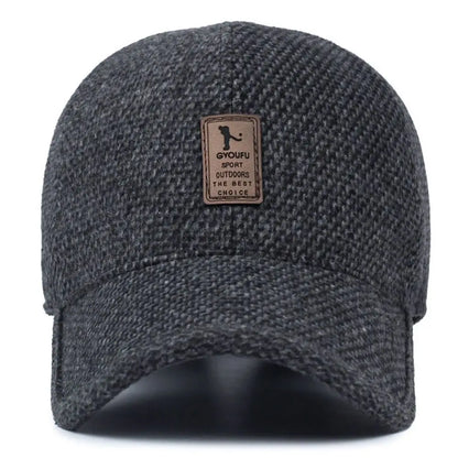 Autumn Winter Casual Adjustable Hats Earmuffs Hat Warm Baseball Cap