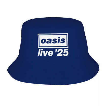 Streetwear O-Oasis Rock Collage Bucket Hats Teen Lightweight Outdoor
