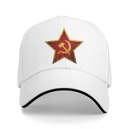 Soviet Red Star Insignia Baseball Cap Russian USSR CCCP