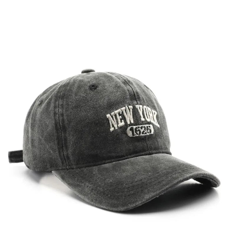 Retro New York Embroidery Baseball Caps for Men Women Vintage