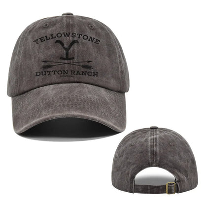 1pc Outdoor Yellowstone Dutton Ranch Hat Cross Ponytail Baseball Cap