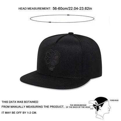 Unisex Clover Embroidery Hip-hop Hats Baseball Caps Sunscreen Hat Snapback Cap