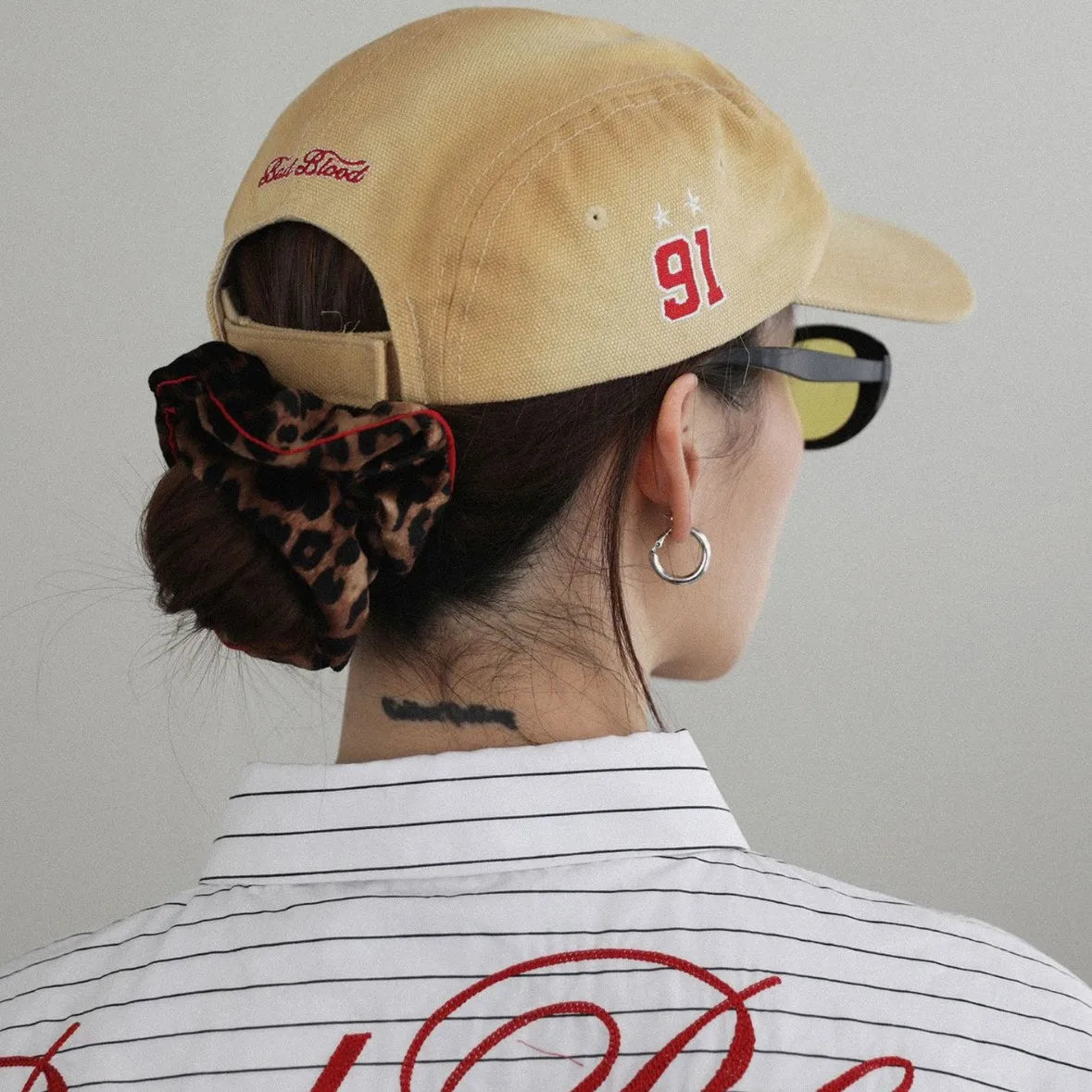 Face Highlighting Small Letter Embroidered Soft Top Duck Tongue Hat Travel Sports Baseball Hat