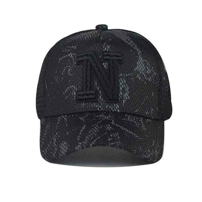 New Mesh Baseball Caps For Men Casual Embroidered Snap Back Mens Caps