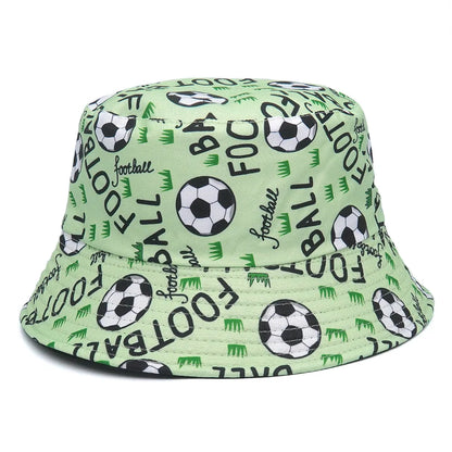 Panama Bucket Hats Animal Letter Print Fisherman Hat For Women Men
