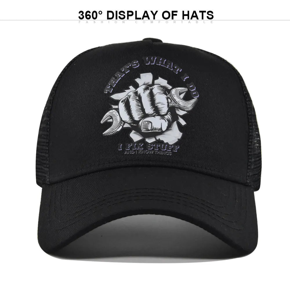 New Fashion Spring Summer Printed Mesh Breathable Baseball Cap
