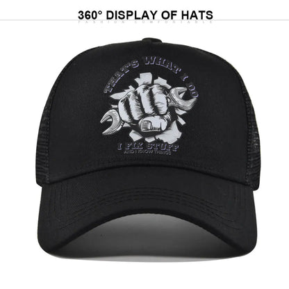 New Fashion Spring Summer Printed Mesh Breathable Baseball Cap