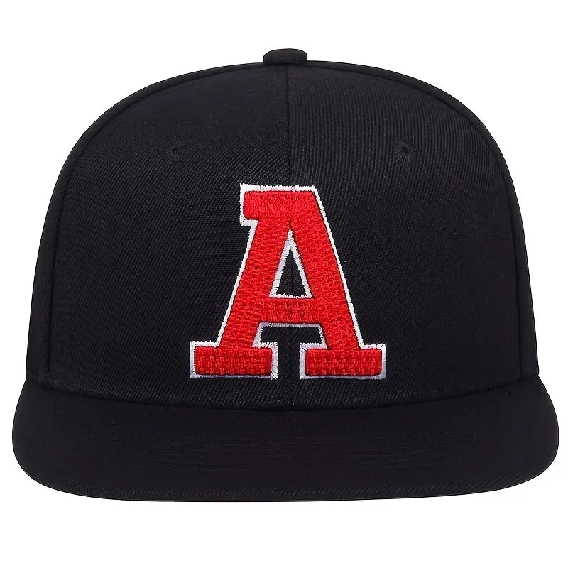 Unisex A Letter Embroidery Hip-hop Hats Snapback Caps