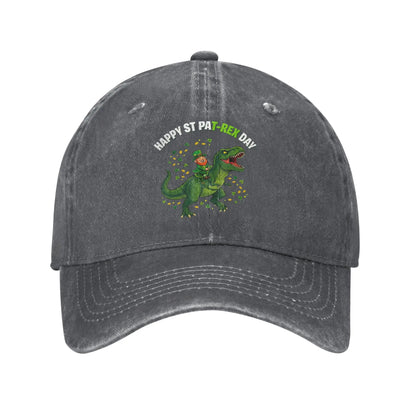 Dino St Patricks Day Kids Saint Patricks Boys Leprechaun Baseball Cap