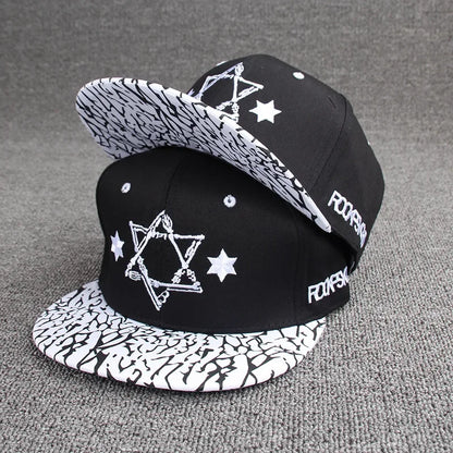 Letter Embroidery Hip Hop Caps For Men Women Fashion Cool Snapback Hat