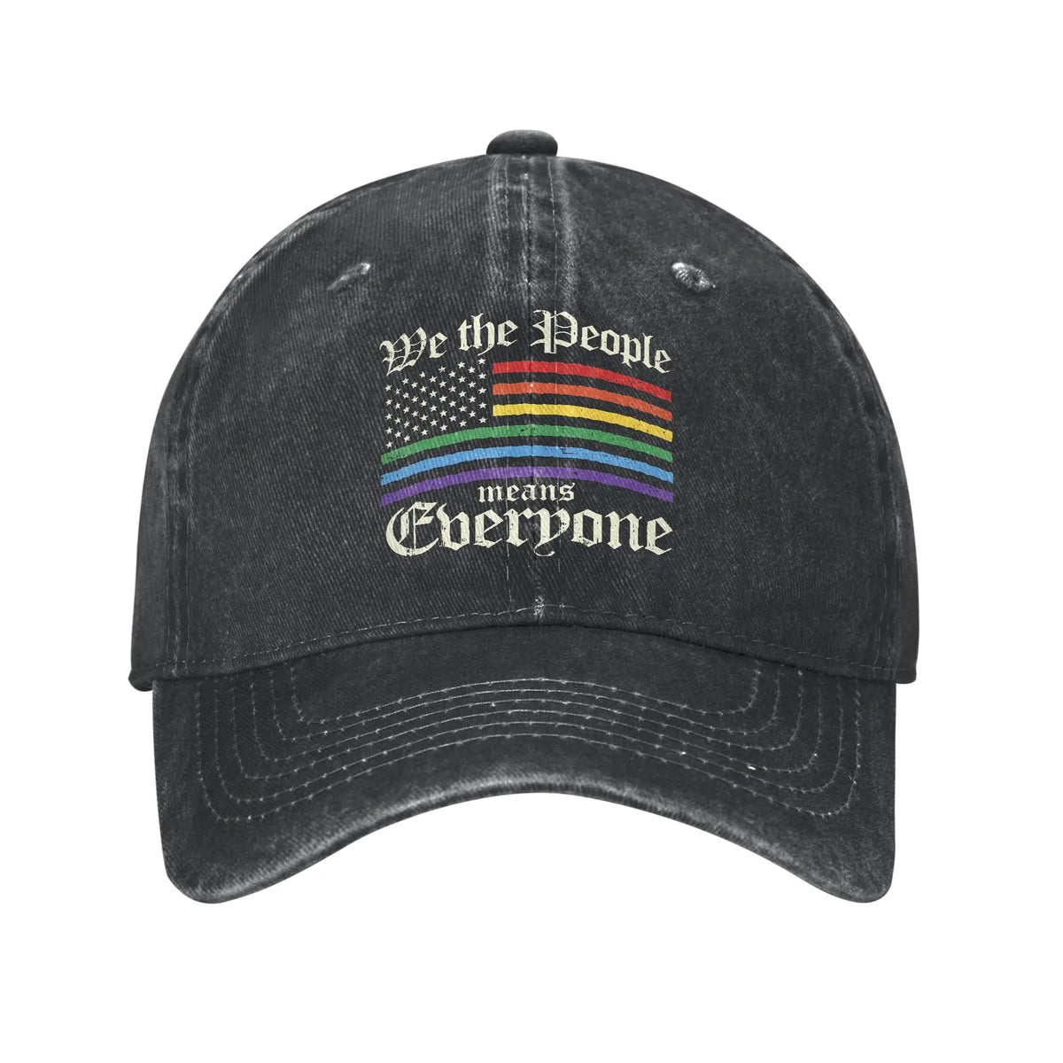 Purride Cat Pride Ally LGBT Rainbow Baseball Caps
