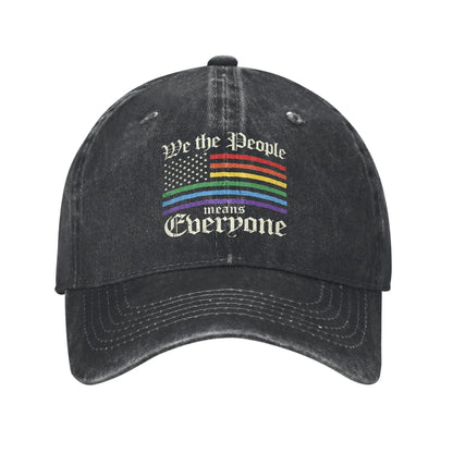 Purride Cat Pride Ally LGBT Rainbow Baseball Caps