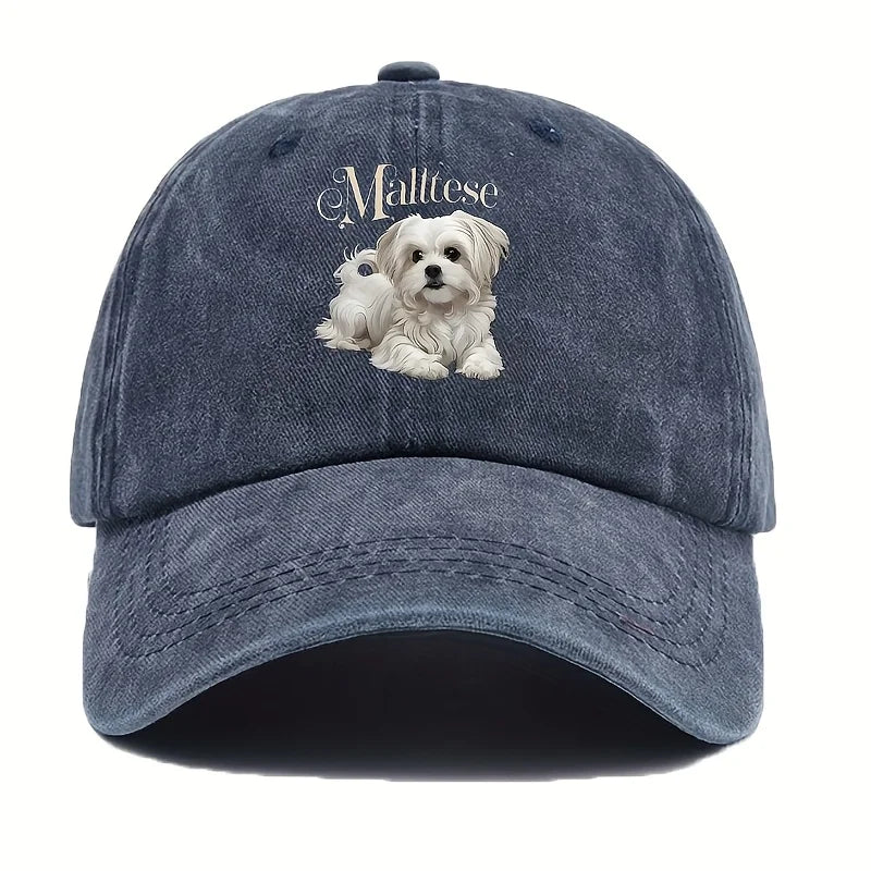 Women's Maltese Dog Baseball Cap