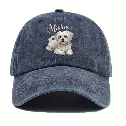 Women's Maltese Dog Baseball Cap