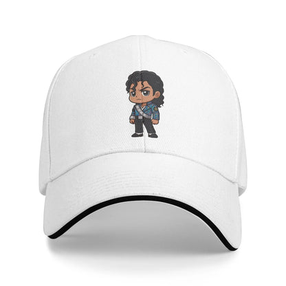MJ King Of Pop Sandwich Hat Baseball Cap