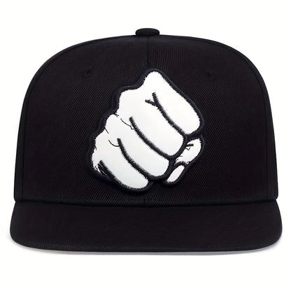 Fist Leather Label Embroidery Baseball Cap Hip Hop Snapback Cap
