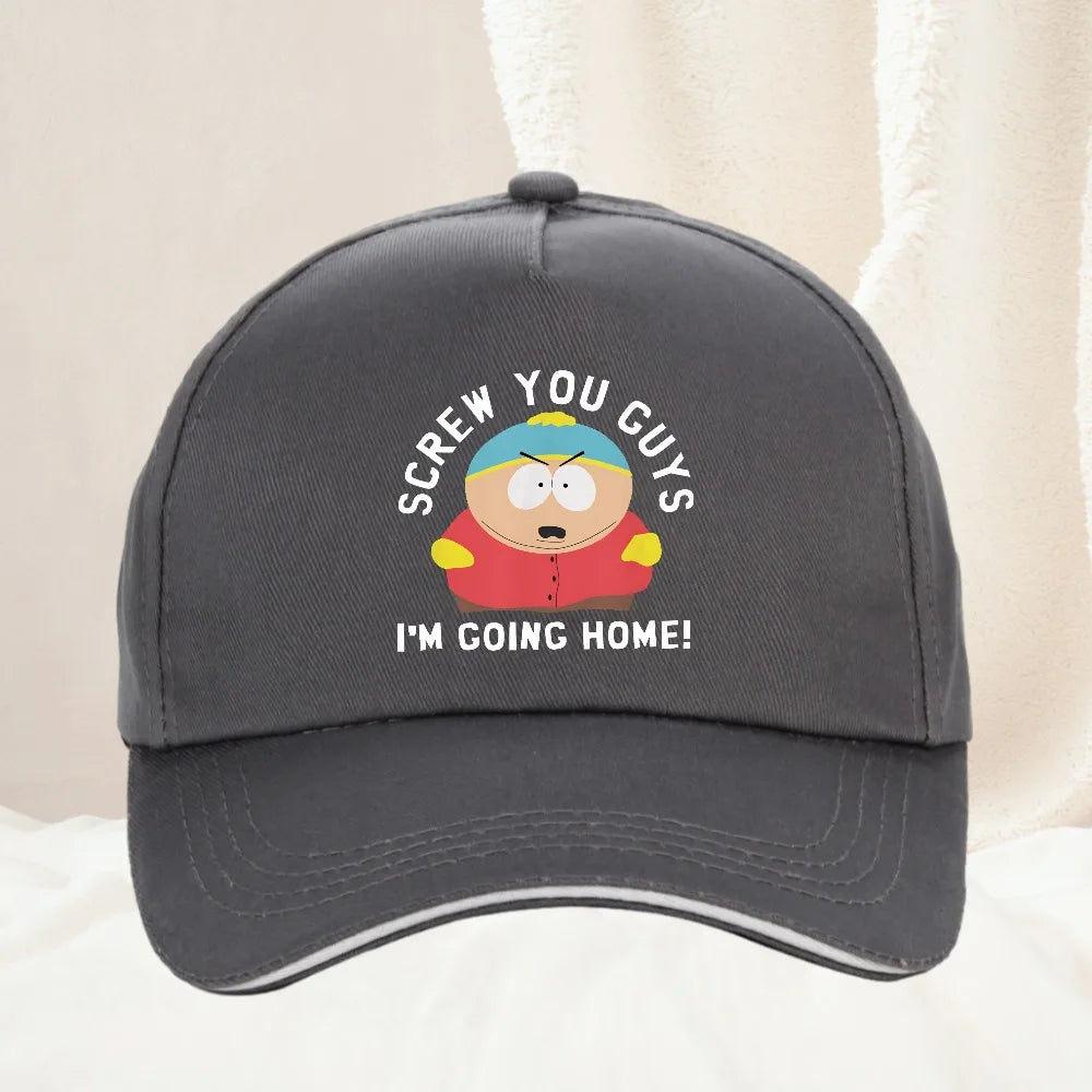 Ropa Hombre Crazy South Park Funny Cartoon Cute Comic Baseball Cap