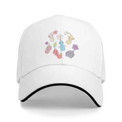 Pikmin Running Baseball Caps