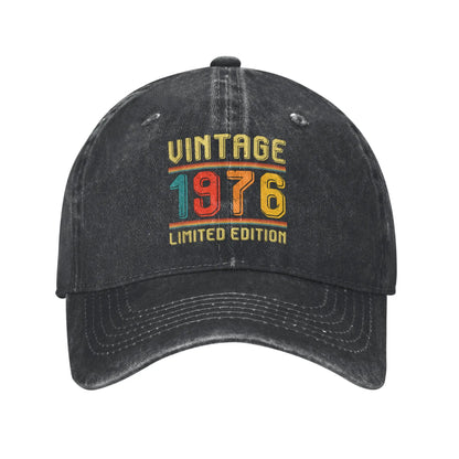 Washed Baseball Cap Vintage 1976 Limited Edition Summer Hip Hop Hats