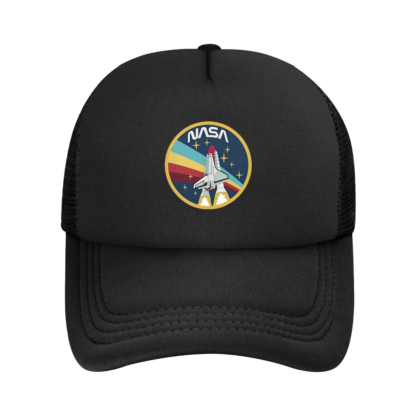 Nasa Logo US Flag Space Agency Mesh Baseball Caps Adult