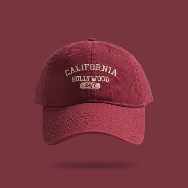 Korean INS Letter Embroidered Cotton Baseball Cap