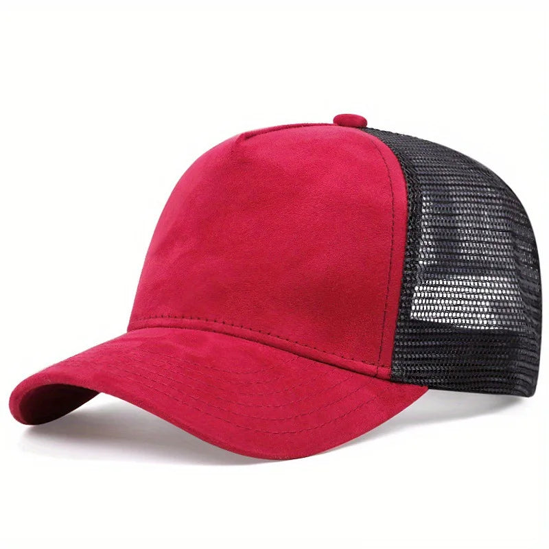 Unisex Mesh Baseball Cap For Men Outdoor Ports Adjustable Trucker Caps Fashion Curved Dad Cap