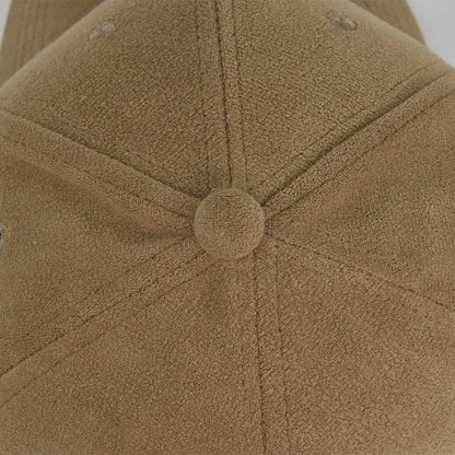 Fashion Suede Baseball Caps For Men Women Autumn Winter Solid Retro