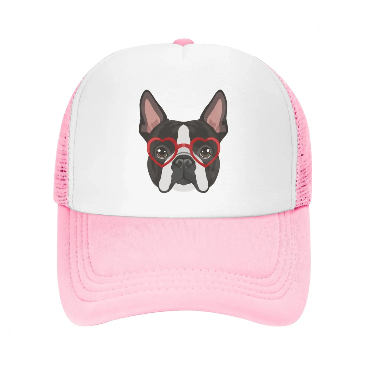 Boston Terrier Washed Baseball Cap