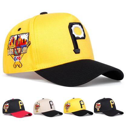 Unisex Personalized P Letter Embroidery Baseball Caps Sunscreen Hat