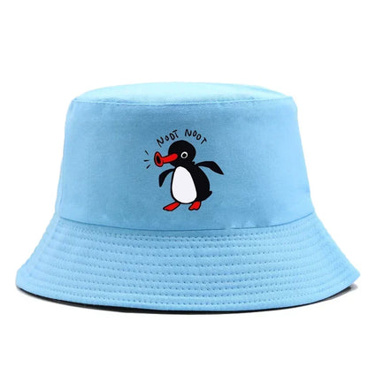 Summer Penguin Bucket Hat Reversible Bob