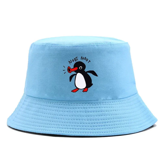Summer Penguin Bucket Hat Reversible Bob