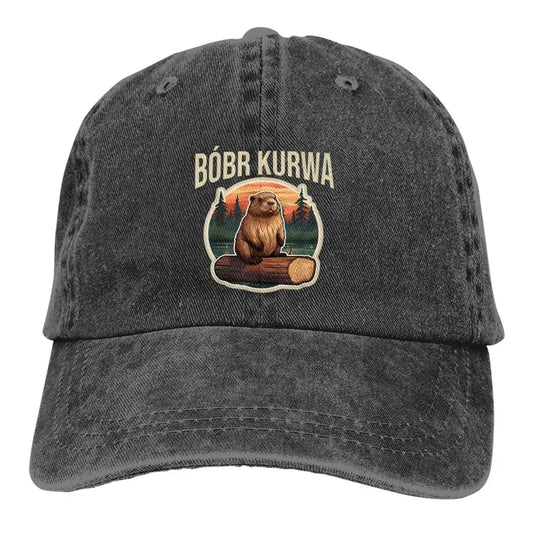 Bobr Kurwa Bober Beaver Bobr Baseball Cap Vintage Baseball Hats Men
