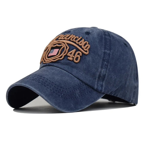 Cross-border New Cotton American Flag Distressed Washed Baseball Cap